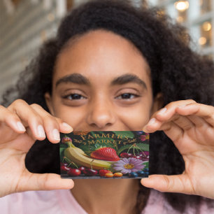 Tarjeta De Visita Mercado De Agricultores (A)