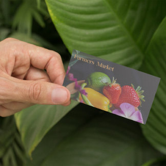 Tarjeta De Visita Mercado De Agricultores (A)