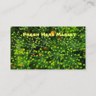 Tarjeta De Visita Mercado de hierbas frescas