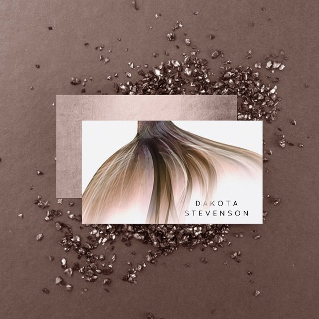 Tarjeta De Visita Mermaid Posh Tail | Dusty Terracotta Branding (Subido por el creador)