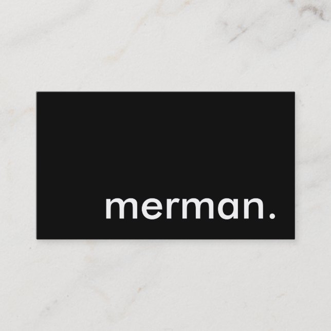 Tarjeta De Visita merman. (Anverso)