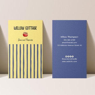 Tarjeta De Visita Mermelada casera y reservas