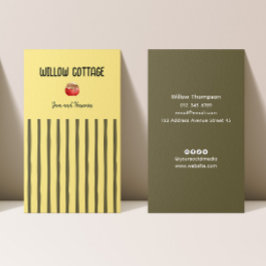 Tarjeta De Visita Mermelada casera y reservas