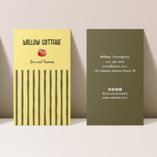 Tarjeta De Visita Mermelada casera y reservas