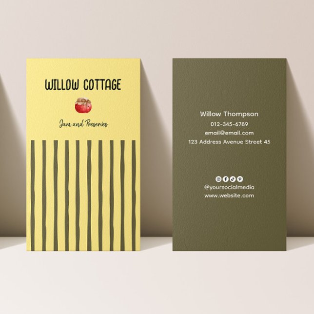 Tarjeta De Visita Mermelada casera y reservas (Subido por el creador)