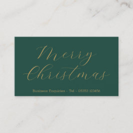 Tarjeta De Visita Merry Christmas Customer Contact