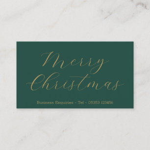 Tarjeta De Visita Merry Christmas Customer Contact
