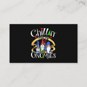 Tarjeta De Visita Merry Christmas Gnomes Old Gnome