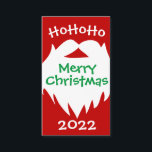 Tarjeta de visita Merry Christmas Santa Beard 2022<br><div class="desc">Especialmente bueno para eventos temporales</div>