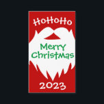 Tarjeta de visita Merry Christmas Santa Beard 2023<br><div class="desc">Especialmente bueno para eventos temporales</div>
