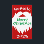 Tarjeta de visita Merry Christmas Santa Beard 2023<br><div class="desc">Especialmente bueno para eventos temporales</div>