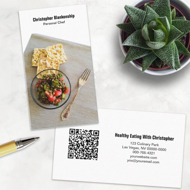 Tarjeta De Visita Mesa de comidas Fijando la foto del Personalizado  (Subido por el creador)