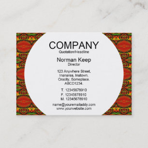 Tarjeta De Visita Mesa redonda - Patterned 01