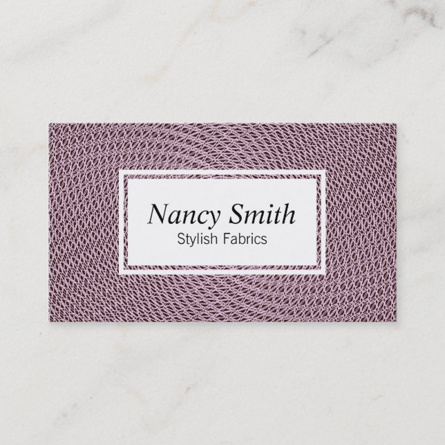 Tarjeta De Visita Meshing | Rosa (Anverso)