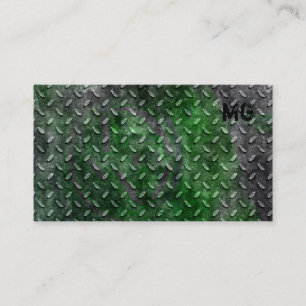 Tarjeta De Visita Metal 2 del contratista de construcción de la