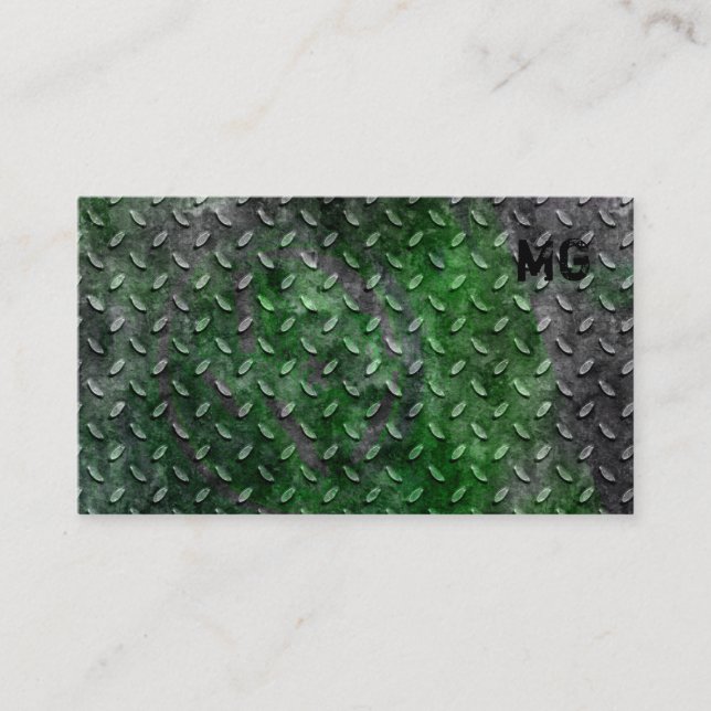 Tarjeta De Visita Metal 2 del contratista de construcción de la (Anverso)