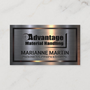 Tarjeta De Visita Metal Aluminio   Ventaja Manejo de Materiales