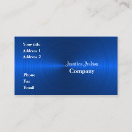 Tarjeta De Visita Metal azul