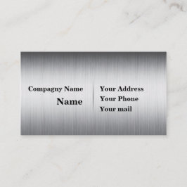 Tarjeta De Visita Metal cepillado