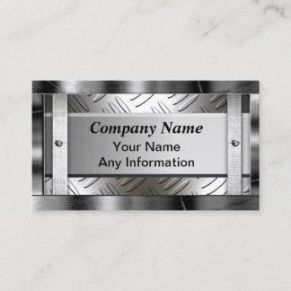 Tarjeta De Visita Metal de acero del modelo del diamante