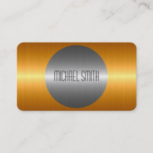 Tarjeta De Visita Metal fresco del acero inoxidable de la plata del