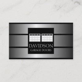 Tarjeta De Visita Metal metálico de Garage Door Company