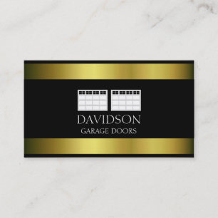 Tarjeta De Visita Metal metálico de Garage Door Company