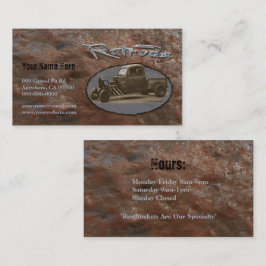 Tarjeta De Visita Metal oxidado del camión de Ratrod