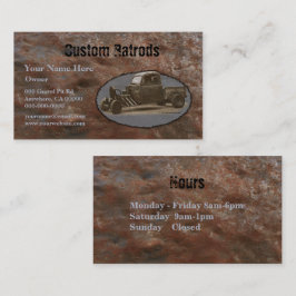 Tarjeta De Visita Metal oxidado del camión de Ratrod