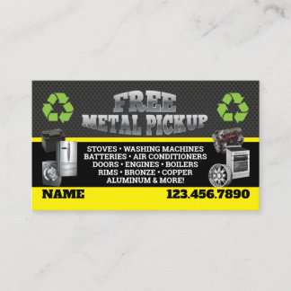 Tarjeta De Visita Metal Pick up Business Cards - English-Spanish