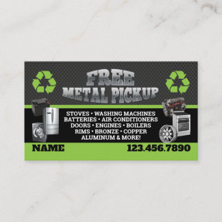 Tarjeta De Visita Metal Pick up Business Cards - English-Spanish