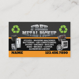 Tarjeta De Visita Metal Pick up Business Cards - English-Spanish