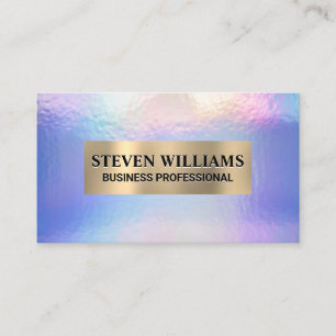 Tarjeta De Visita Metálico de oro   Relieve metalizado pastel irland
