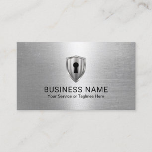 Tarjeta De Visita Metálico del servicio de almacenamiento de seguri