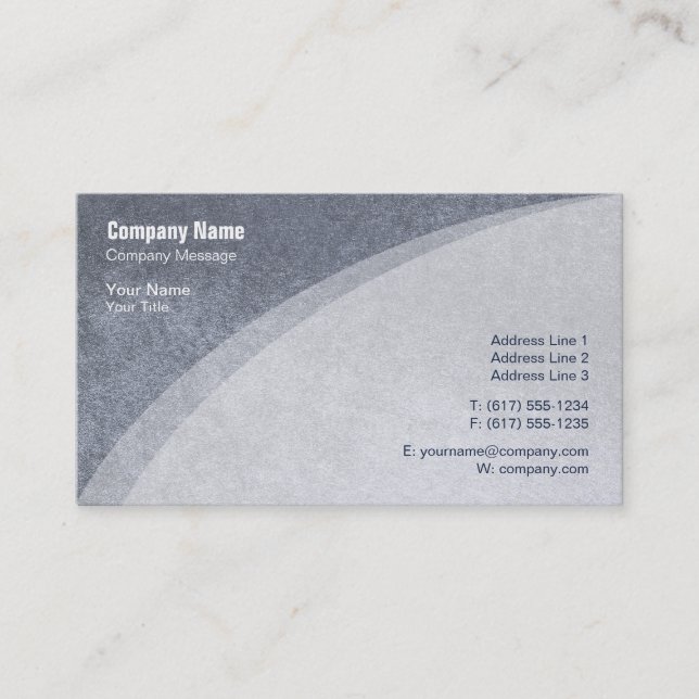 Tarjeta De Visita Metálico elegante (Anverso)