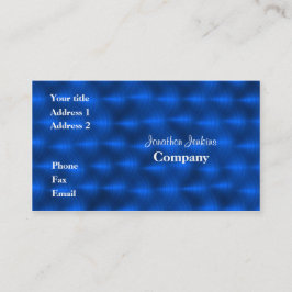 Tarjeta De Visita Metalizado azul