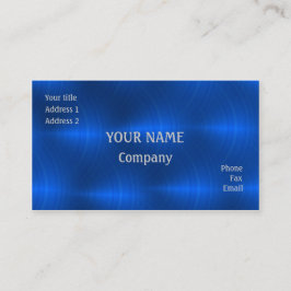 Tarjeta De Visita Metalizado azul