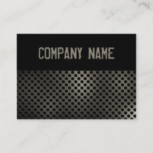 Tarjeta de visita metalizado del Grunge
