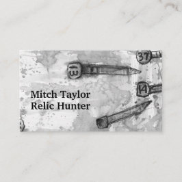 Tarjeta De Visita Metalizado detección de clavos de fecha de tren de