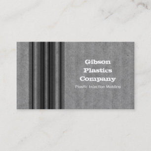 Tarjeta de visita Metalizado Grunge, gris
