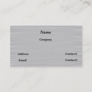 tarjeta de visita metalizado lisa
