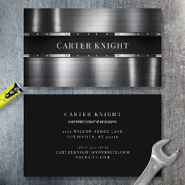 Tarjeta De Visita Metalizado Rivated Industrial