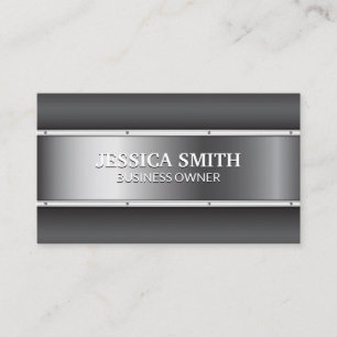 Tarjeta De Visita Metalizado   Rivetos   METALIZADO