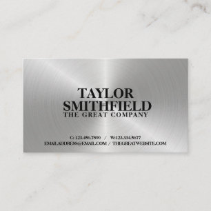 Tarjeta de visita Metalizado Silver