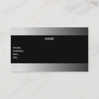 Tarjeta De Visita metallic businesscard