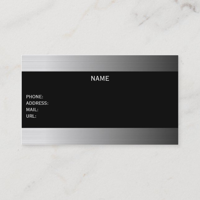 Tarjeta De Visita metallic businesscard (Reverso)
