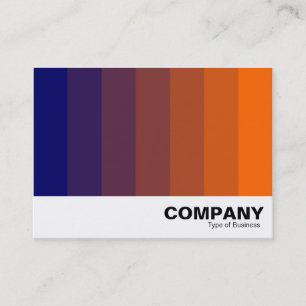 Tarjeta De Visita Mezcla de colores - Azul oscuro a Naranja