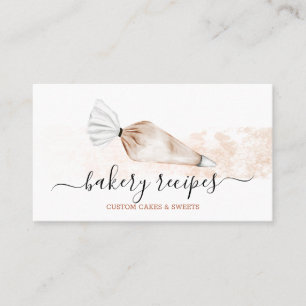 Tarjeta De Visita Mezcla de crema para repostería de pasta beige