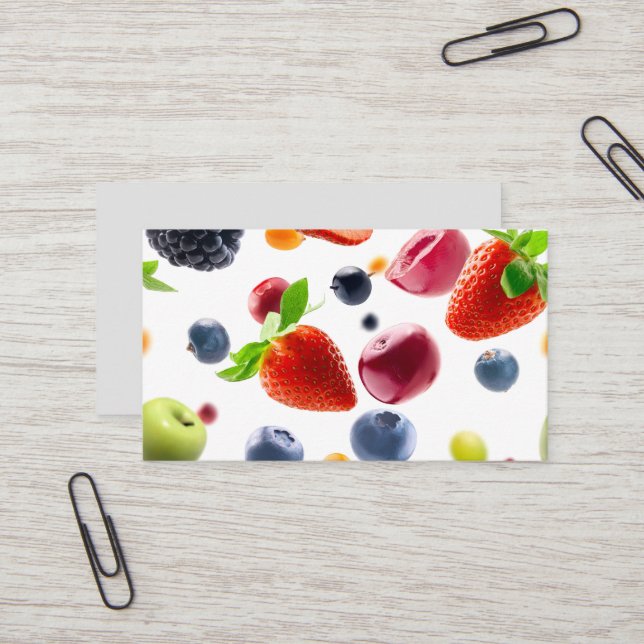 Tarjeta De Visita Mezcla de frutas (Anverso/Reverso In Situ)