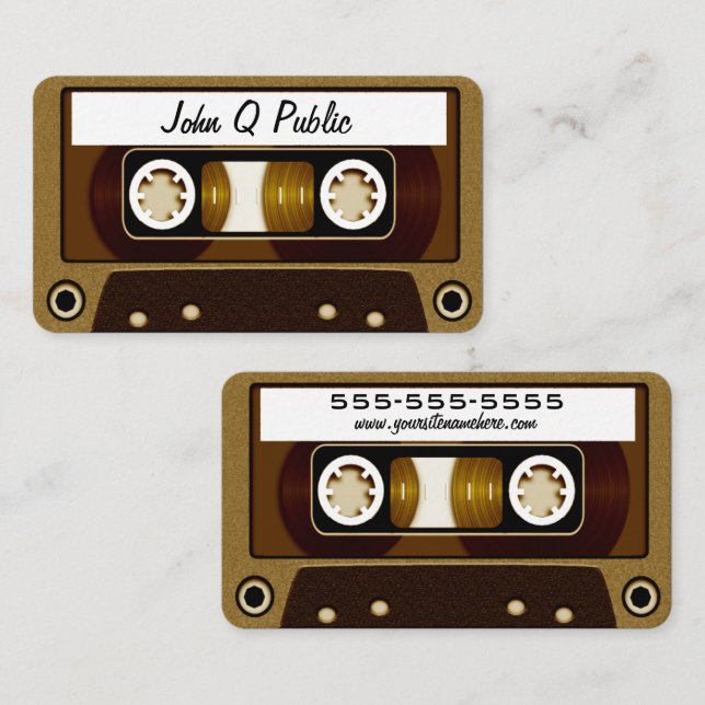 Tarjeta De Visita Mezcla de oro (Anverso / Reverso)